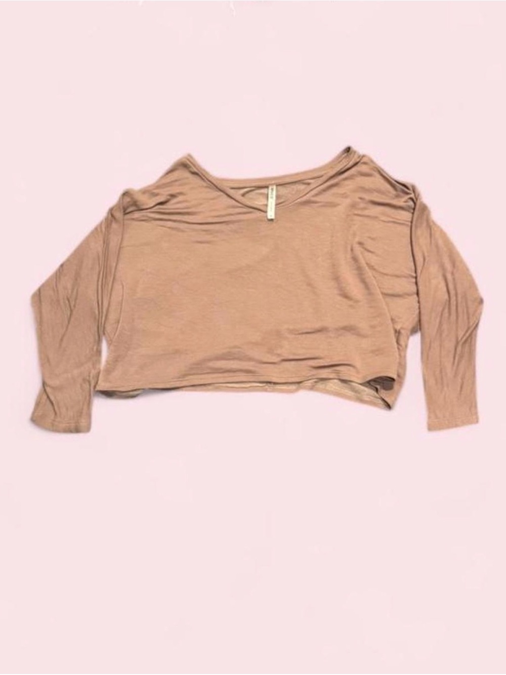 Tresics Brown 3/4 Sleeve Top